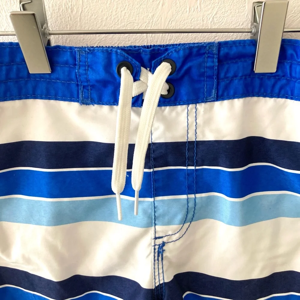 Old Navy Striped Swim Trucks Size M 8